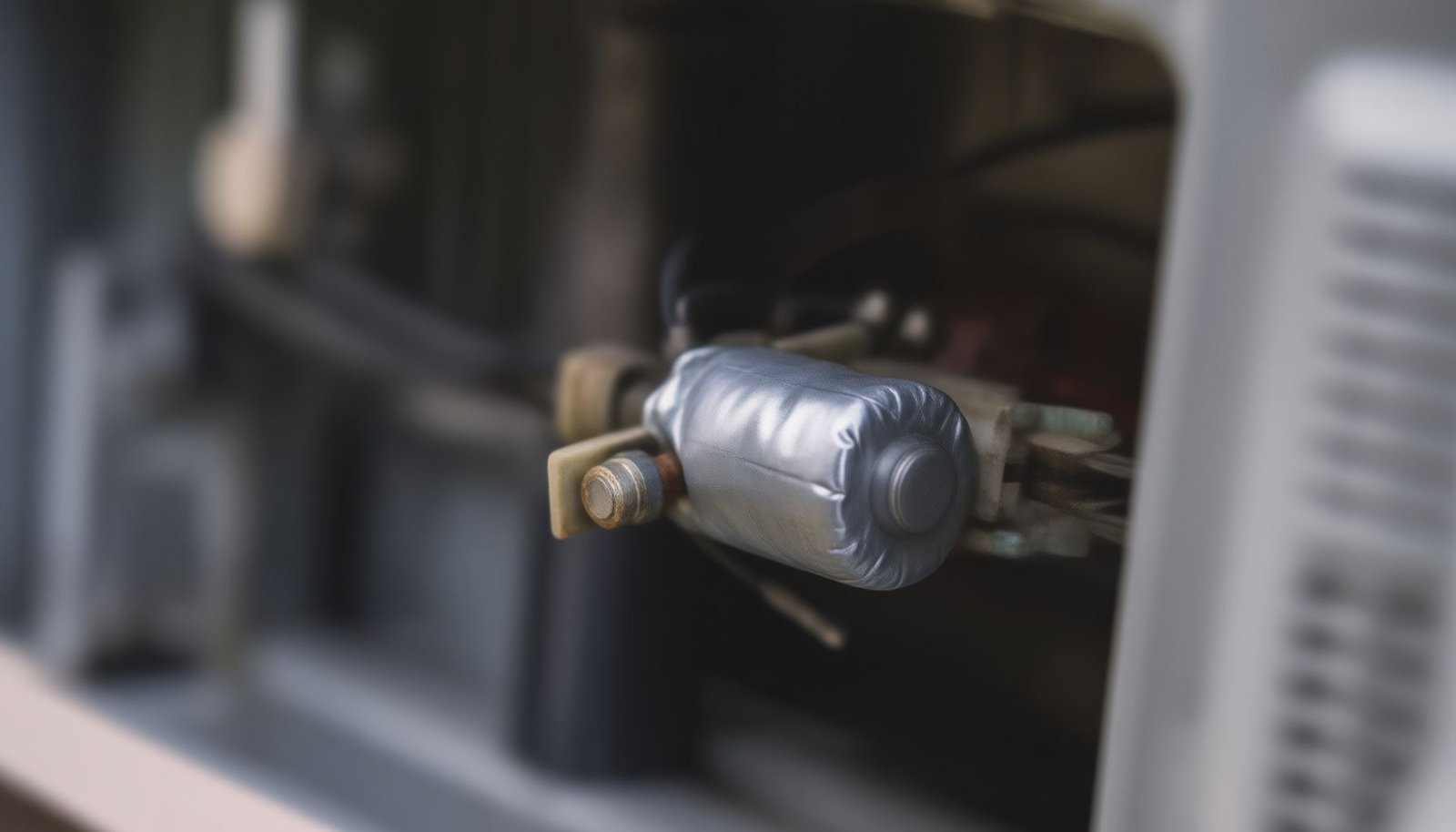 AC compressor not turning on close-up view