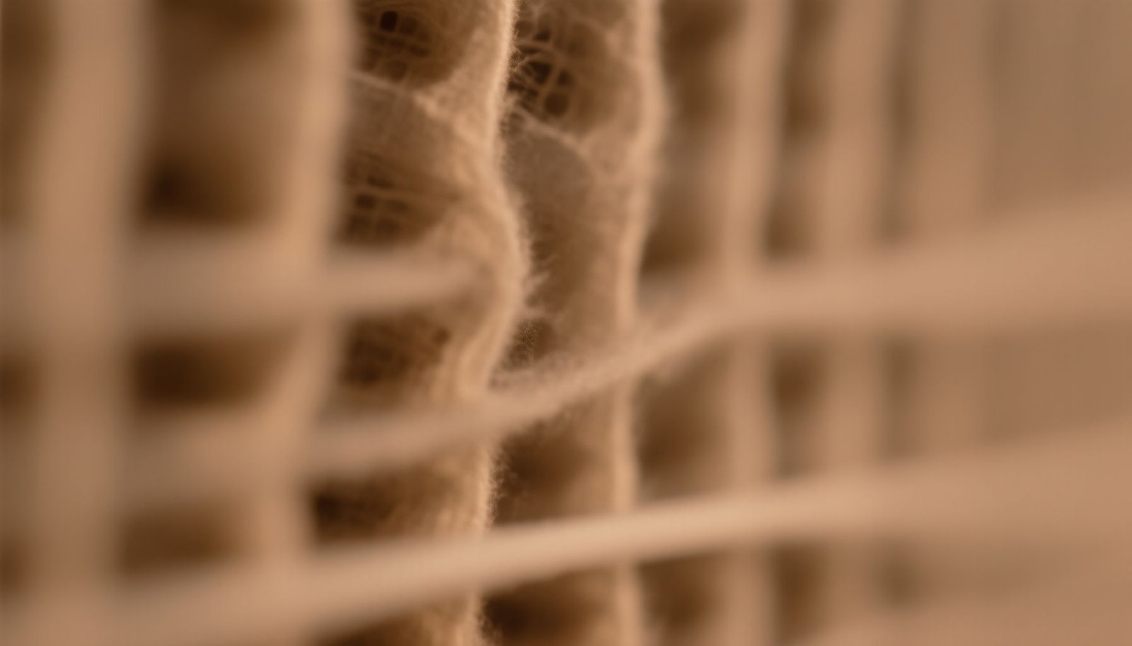 HVAC system indoor air quality close-up view