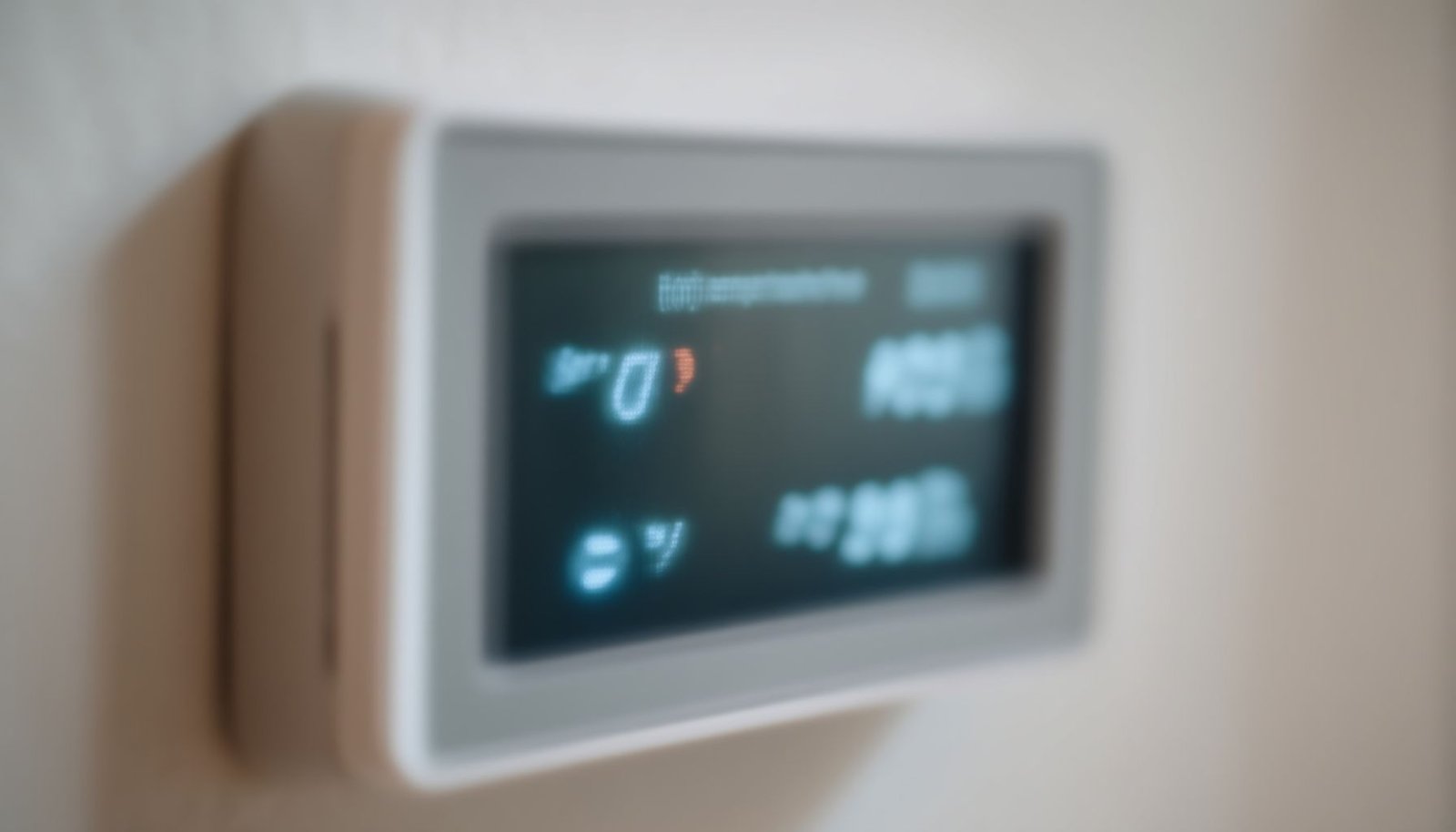 thermostat set temperature not matching room close-up view