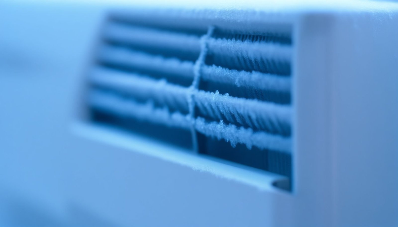 AC not blowing cold air close-up view