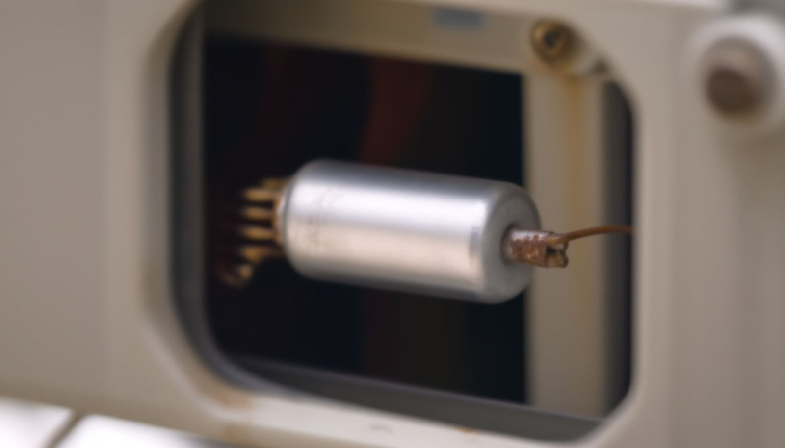 AC outdoor unit close-up view