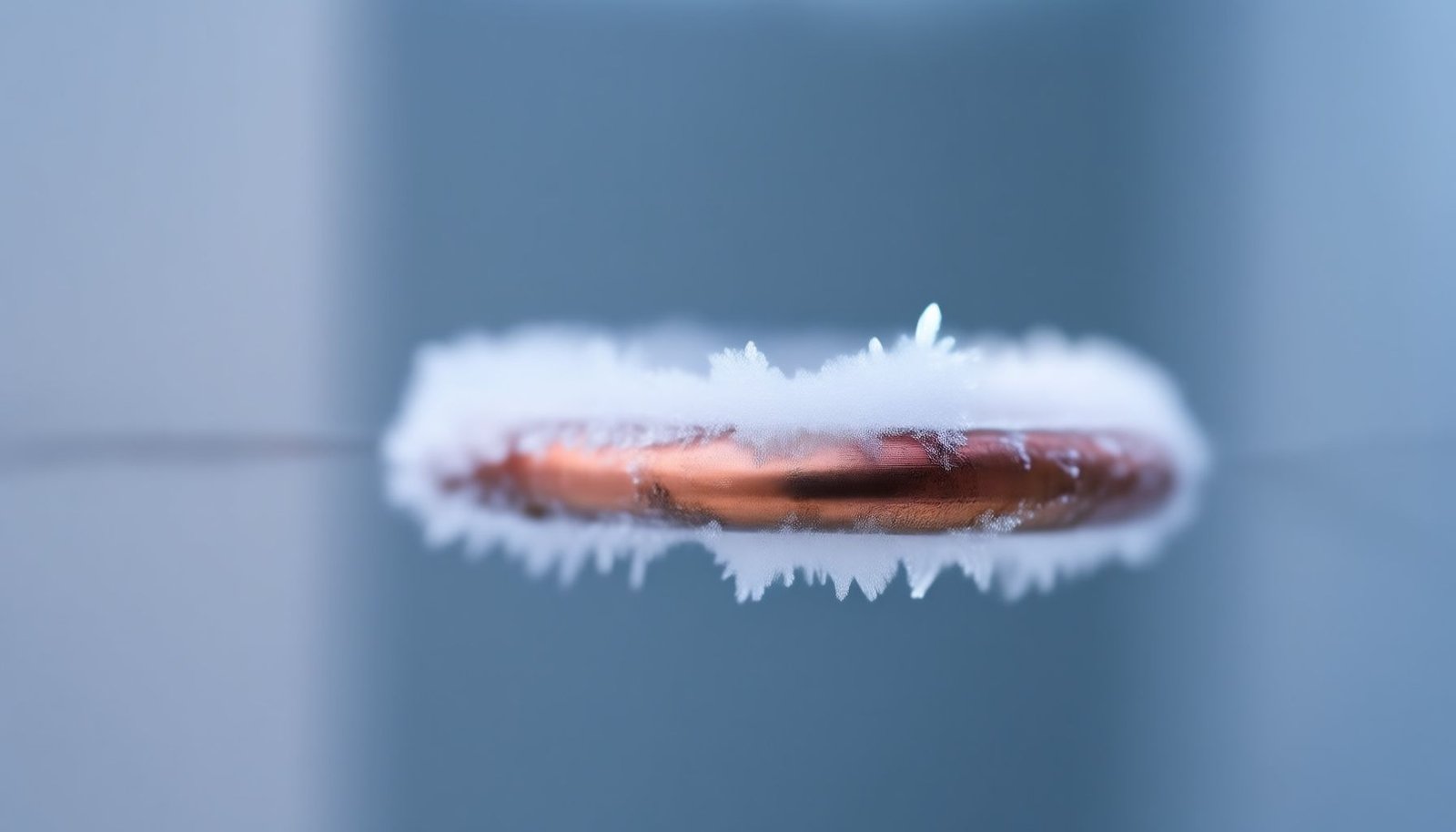 AC refrigerant leak close-up view