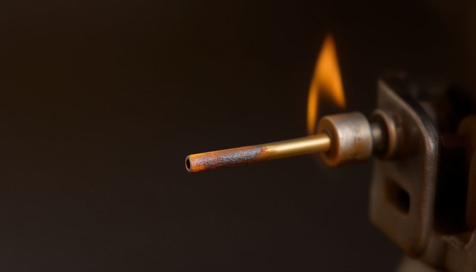 furnace running but not heating close-up view