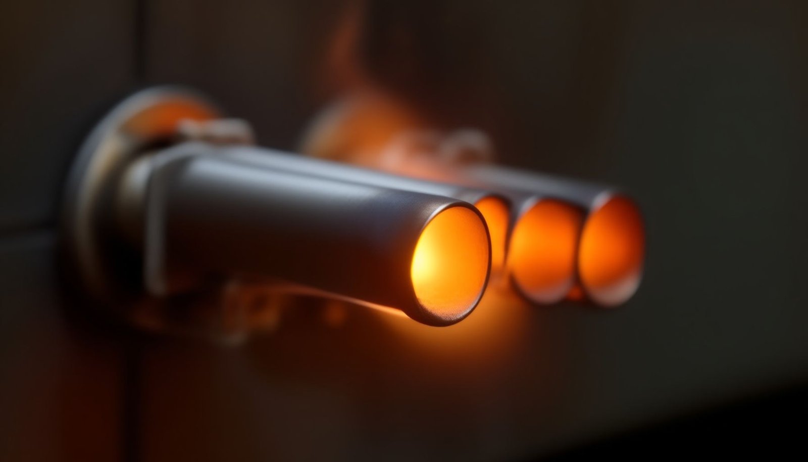 furnace smells like burning when first turned on close-up view